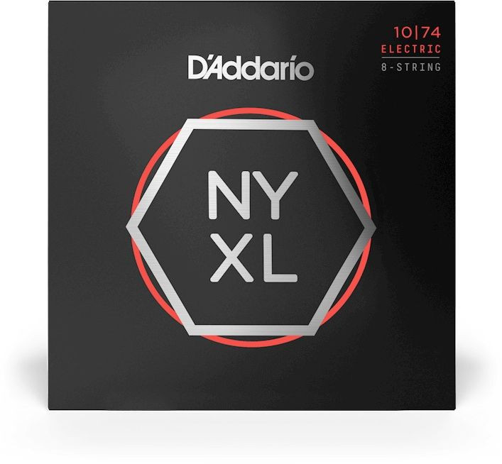 Hlavní obrázek Pro 7-8strunné kytary D'ADDARIO NYXL 8-String Regular Top / Heavy Bottom 10-74