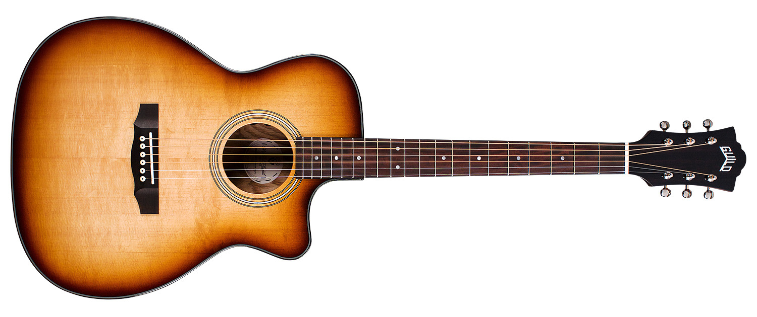 Hlavní obrázek Akustické kytary a ostatní GUILD OM-260CE Deluxe Burl - Edge Burst