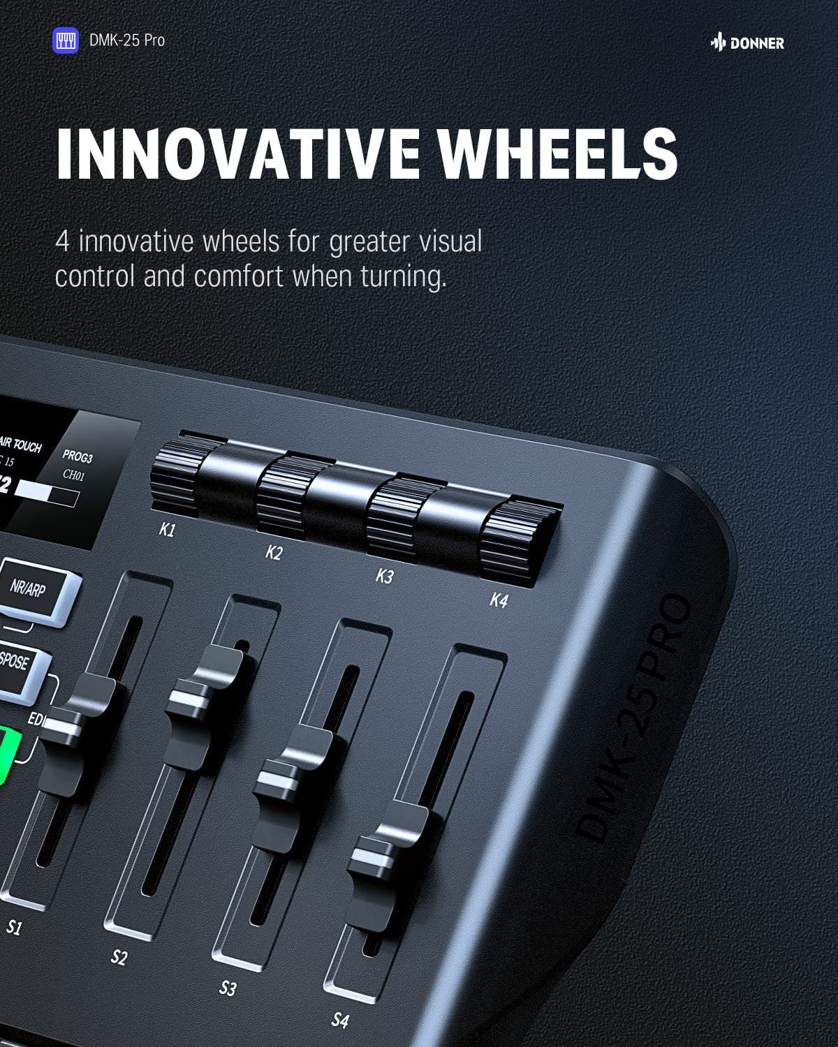 Galerijní obrázek č.4 MIDI keyboardy DONNER DMK-25 Pro