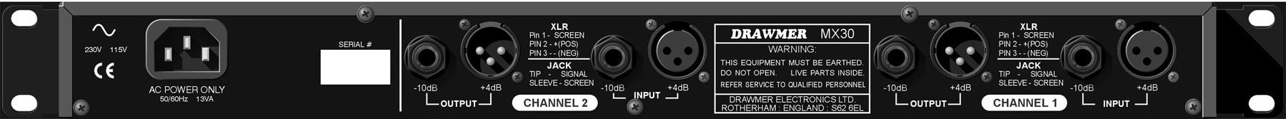 Galerijní obrázek č.1 Dynamické procesory DRAWMER MXPRO-30