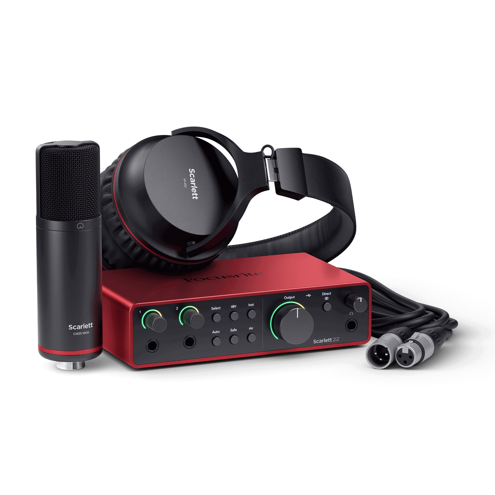 Hlavní obrázek Velkomembránové kondenzátorové mikrofony FOCUSRITE Scarlett 2i2 Studio 4th Gen