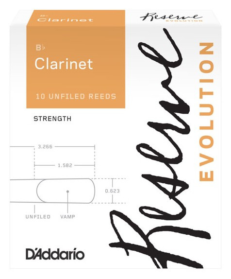 Hlavní obrázek Bb klarinet RICO DCE1040 Reserve Evolution - Bb Clarinet Reeds 4.0 - 10 Box