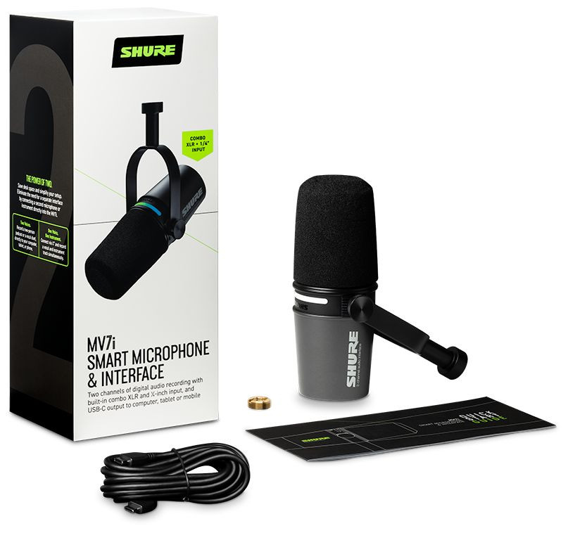 Galerijní obrázek č.8 Mikrofony pro rozhlasové vysílání SHURE MV7i