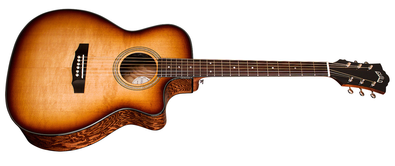 Galerijní obrázek č.1 Akustické kytary a ostatní GUILD OM-260CE Deluxe Burl - Edge Burst