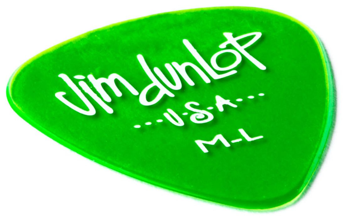 Galerijní obrázek č.1 Ostatní  DUNLOP Gels Green Medium Light Pick - 72ks