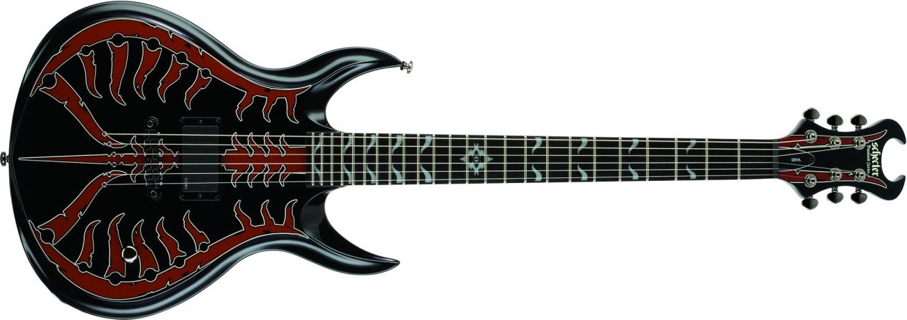 Hlavní obrázek SG SCHECTER Devil Spine, Rosewood Fingerboard - Blood Red Spine