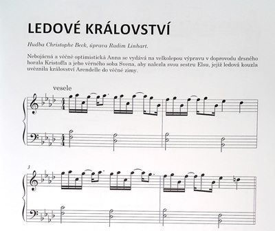 Galerijní obrázek č.1 Zpěvníky a učebnice PUBLIKACE Filmový klavír aneb melodie z velkých filmů pro malé pianisty 2 - Radim Linhart