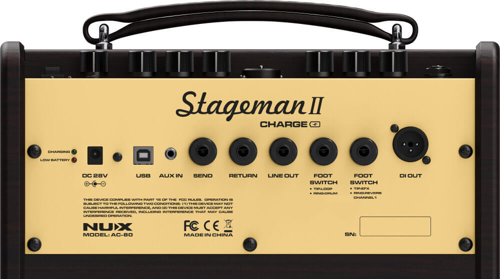 Galerijní obrázek č.6 Akustická komba NUX AC-80 Stageman II Charge