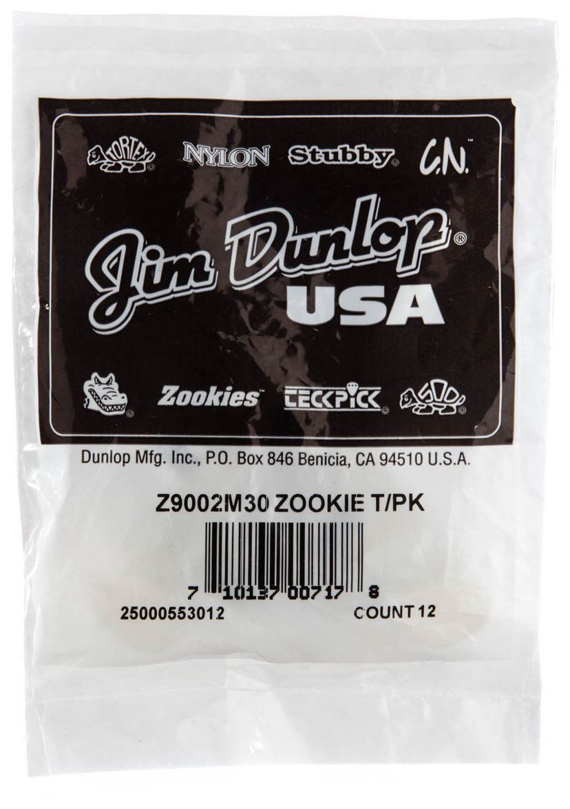 Galerijní obrázek č.1 Prstýnky DUNLOP Zookies Medium Thumbpicks 30 Degree Angle