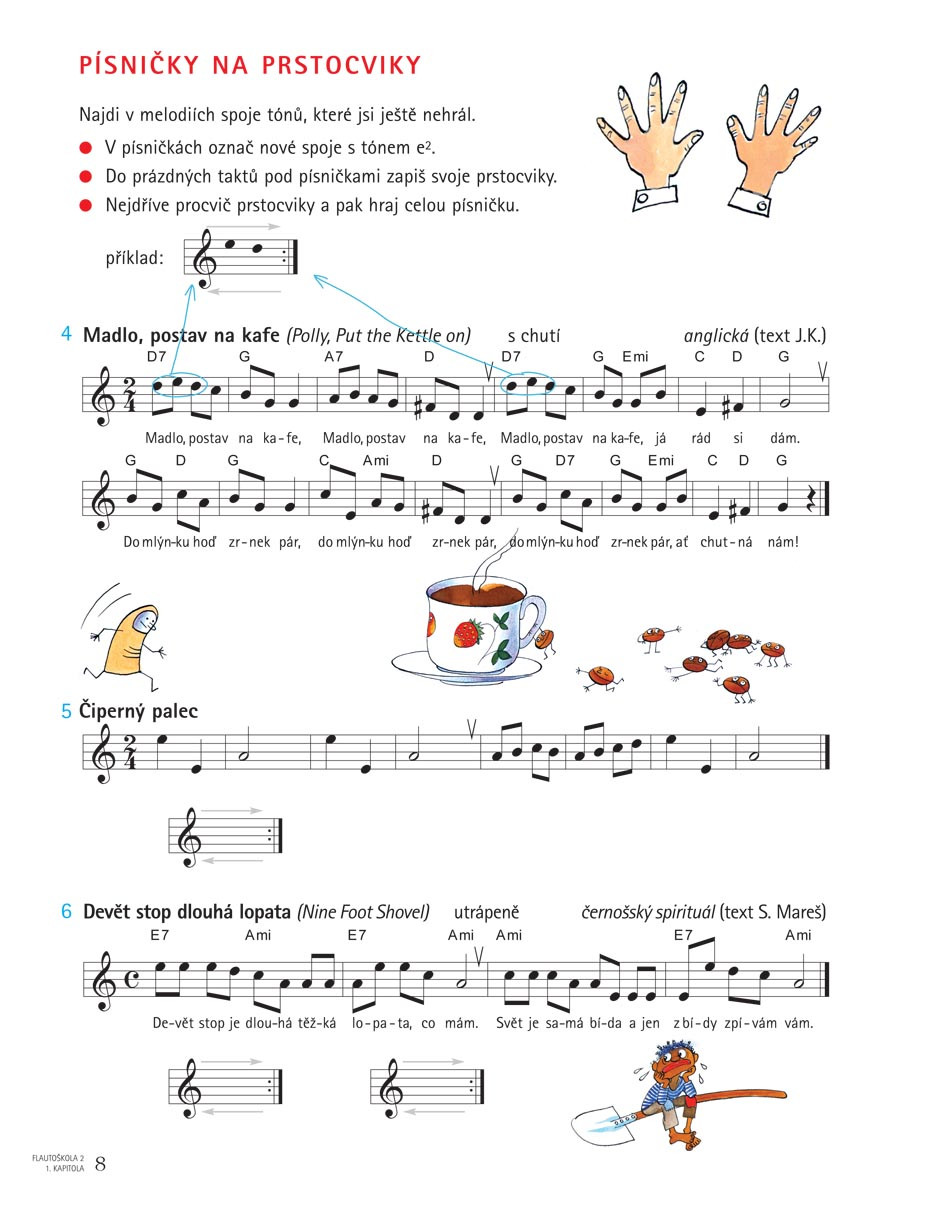 Galerijní obrázek č.3 Zpěvníky a učebnice PUBLIKACE Flautoškola 2 - Eva Kvapilová, Jan Kvapil