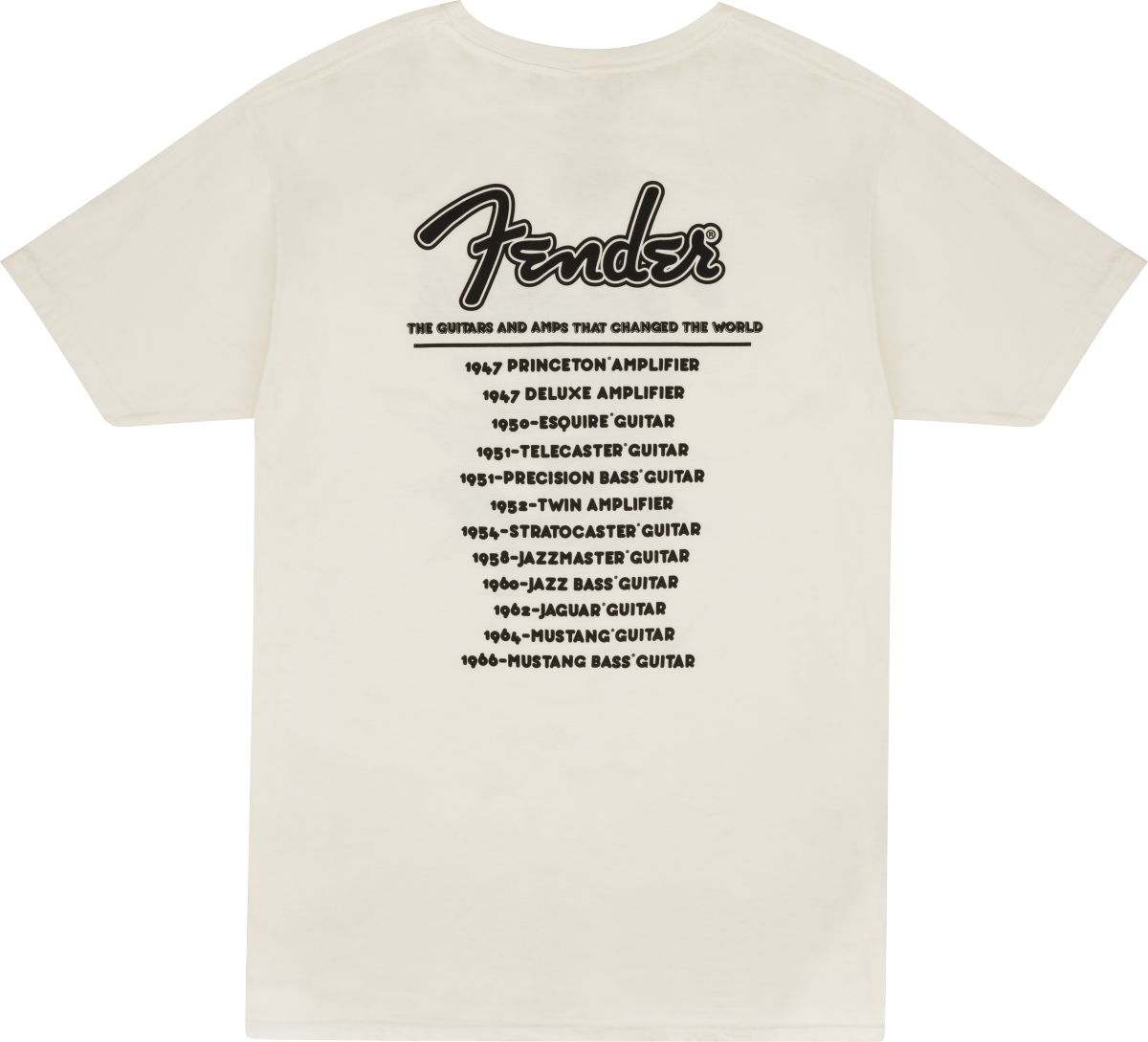 Galerijní obrázek č.1 Oblečení a dárkové předměty FENDER World Tour T-Shirt, Vintage White, M