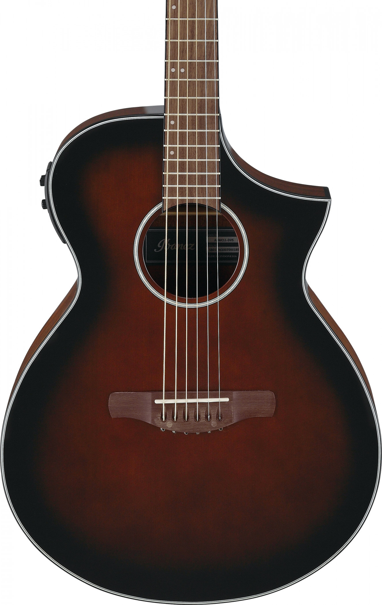 Galerijní obrázek č.3 Další tvary IBANEZ AEWC11-DVS AEWC Series - Dark Violin Sunburst High Gloss