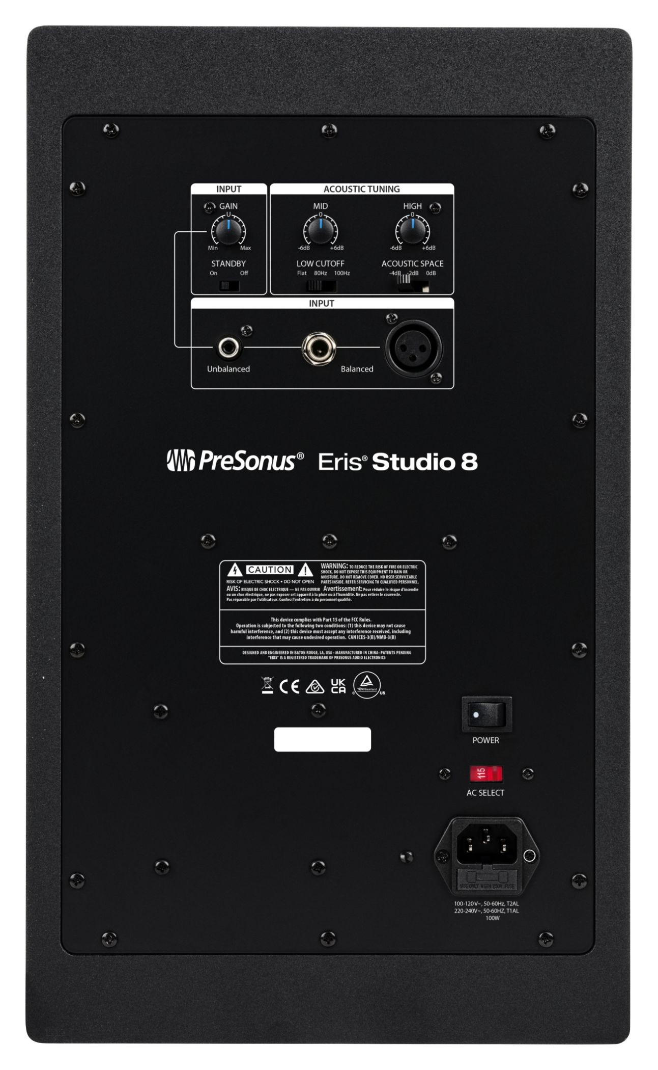 Galerijní obrázek č.1 Aktivní monitory PRESONUS Eris Studio 8 Black (single)