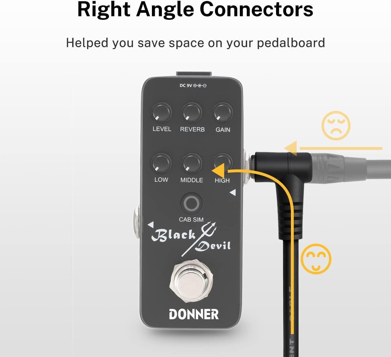 Galerijní obrázek č.1 do 1 m DONNER EC1048 Guitar Patch Cable 6-Pack