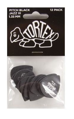 Hlavní obrázek Příslušenství DUNLOP 482P1.50 - Tortex Pitch Black Jazz III 1.5 12ks