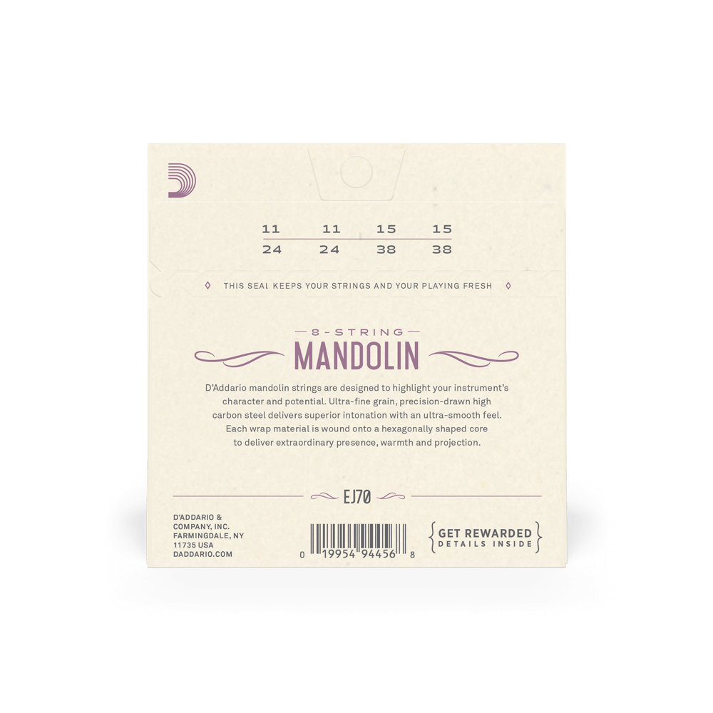 Galerijní obrázek č.1 Pro mandolíny D'ADDARIO EJ70