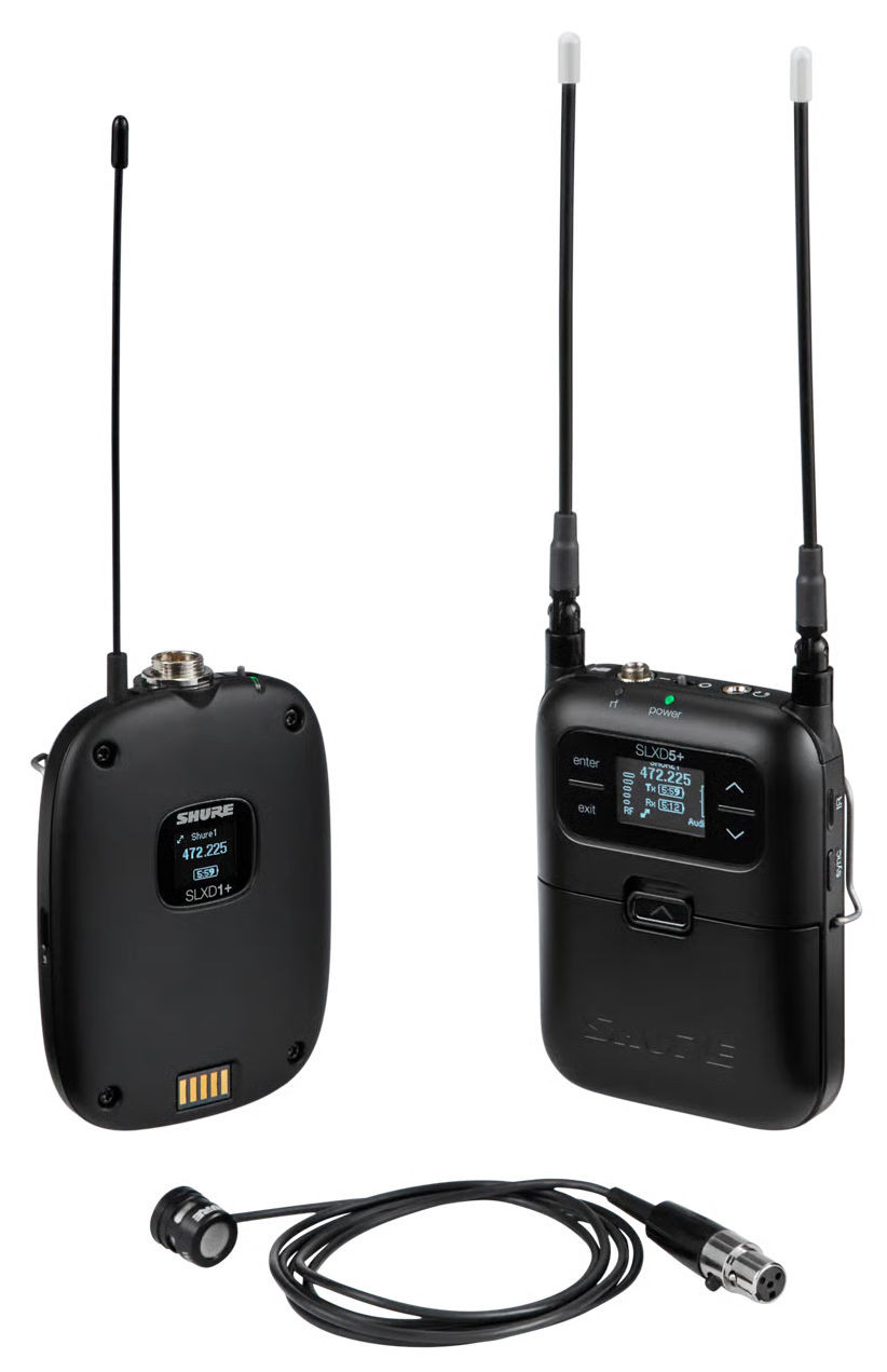 Hlavní obrázek S klopovým mikrofonem (lavalier) SHURE SLXD15+/85M-S50