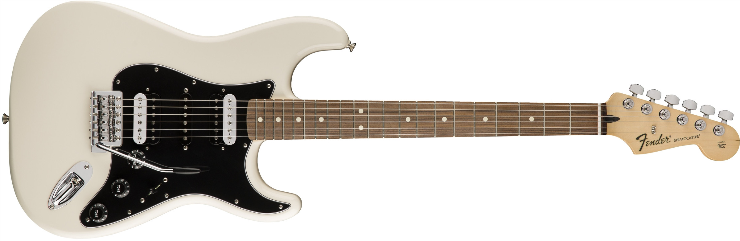 Hlavní obrázek Superstrat FENDER Standard Stratocaster HH Olympic White Pau Ferro