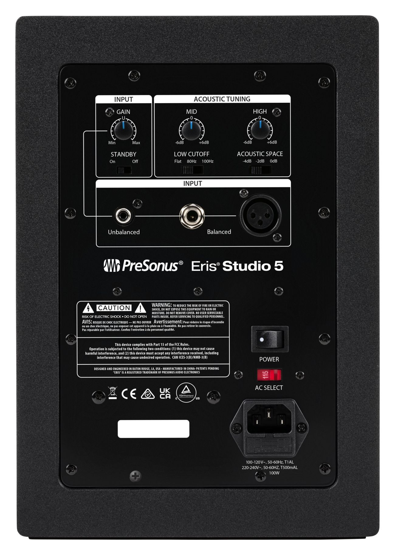 Galerijní obrázek č.1 Aktivní monitory PRESONUS Eris Studio 5 Black (single)
