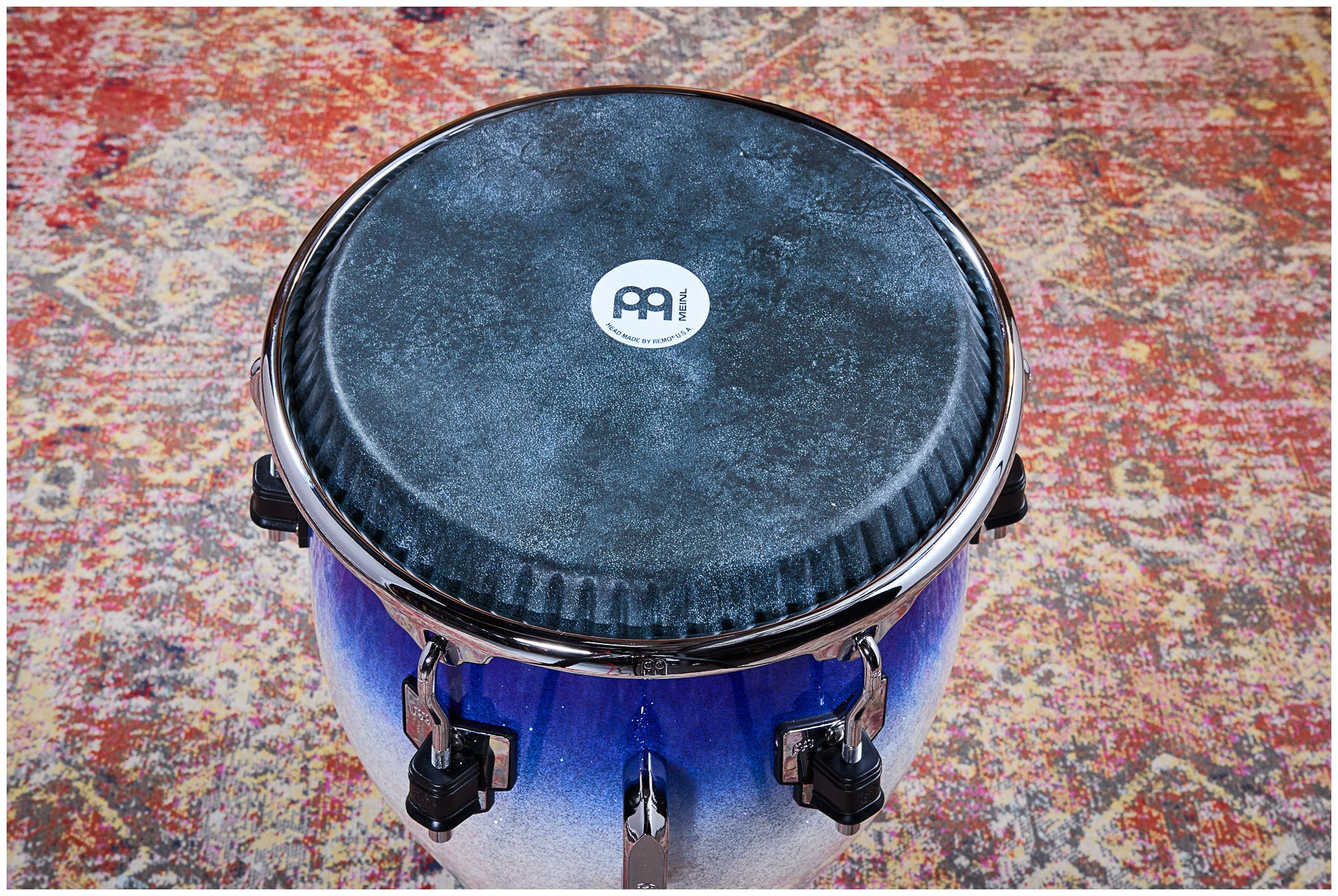 Galerijní obrázek č.3 Conga MEINL WKT1212ES Artist William Kachiro Thompson Tumba 12 1/2” REMO Black Calfskin Skyndeep - Electric Sky