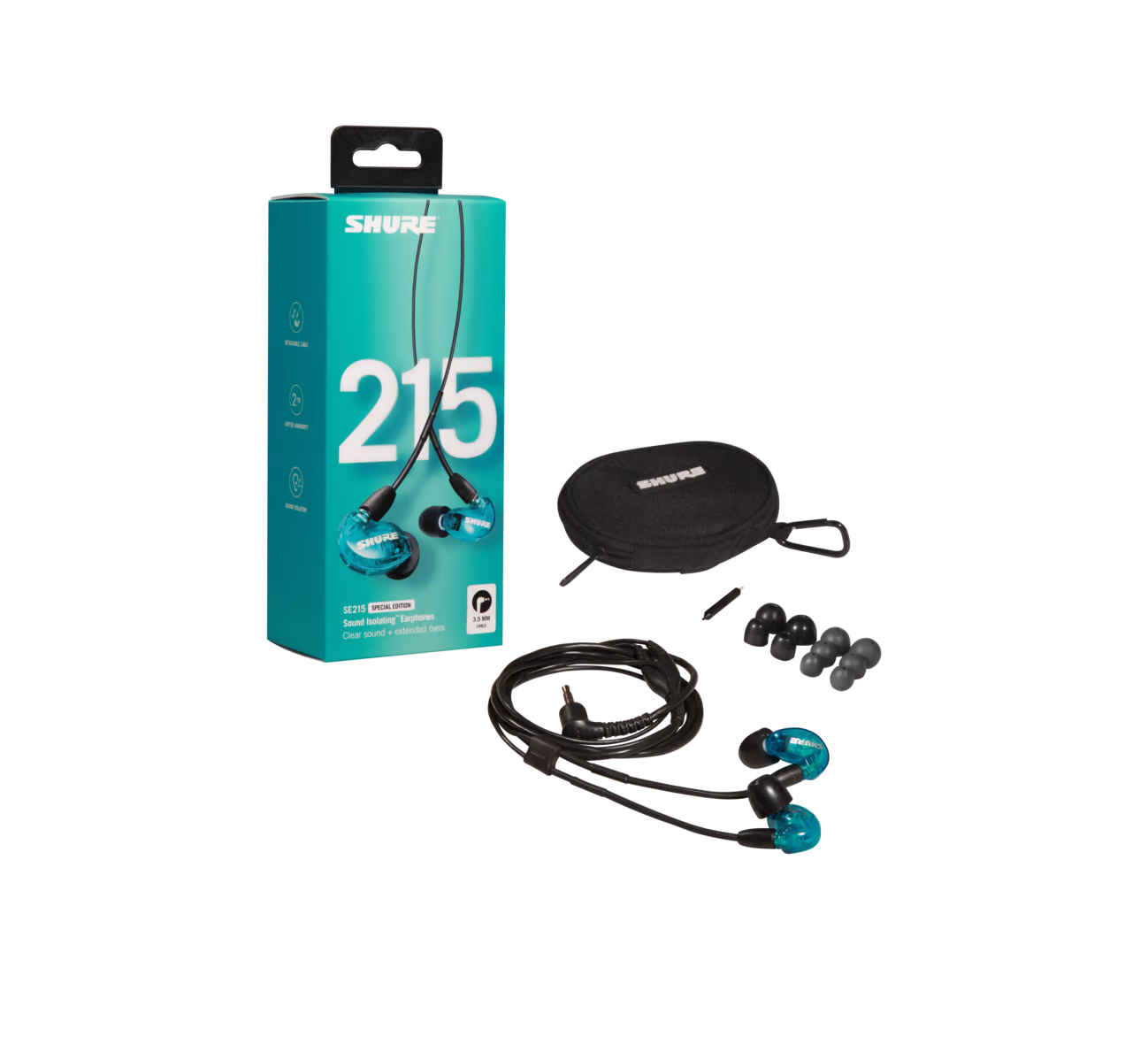 Galerijní obrázek č.2 Sluchátka do uší a pro In-Ear monitoring SHURE SE215SPE Blue