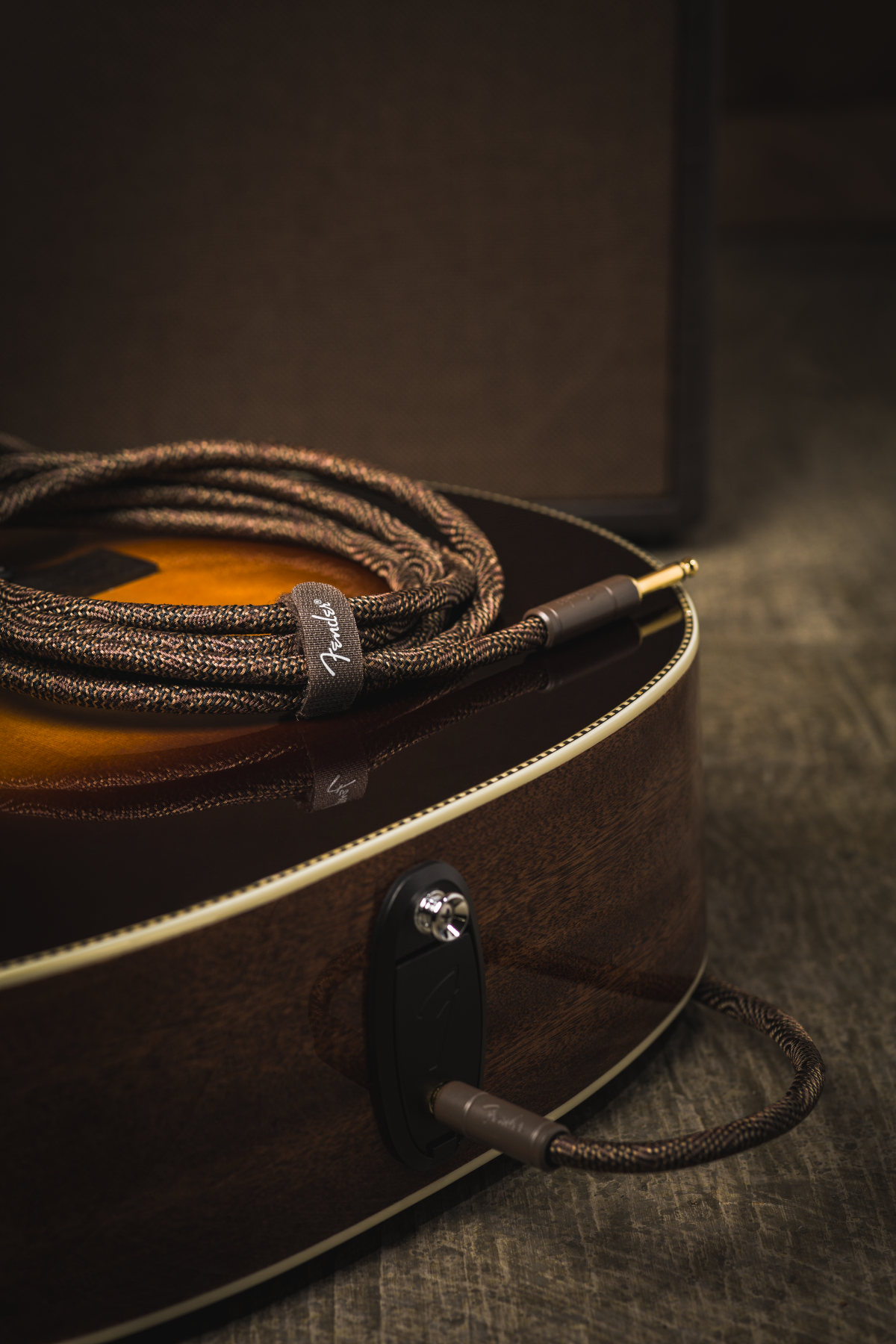 Galerijní obrázek č.3 1-4m FENDER Paramount Acoustic Instrument Cable, Brown, 3m