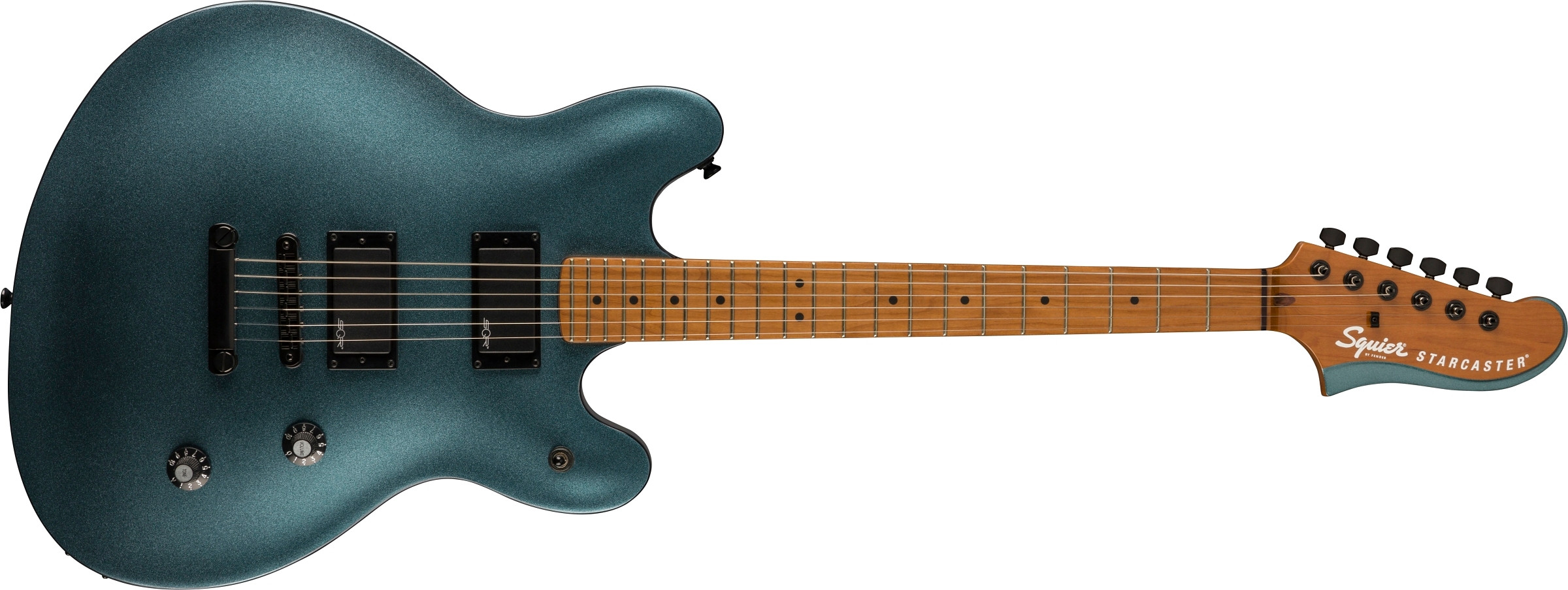 Hlavní obrázek Semiakustické a jazzové FENDER SQUIER Contemporary Active Starcaster - Gunmetal Metallic