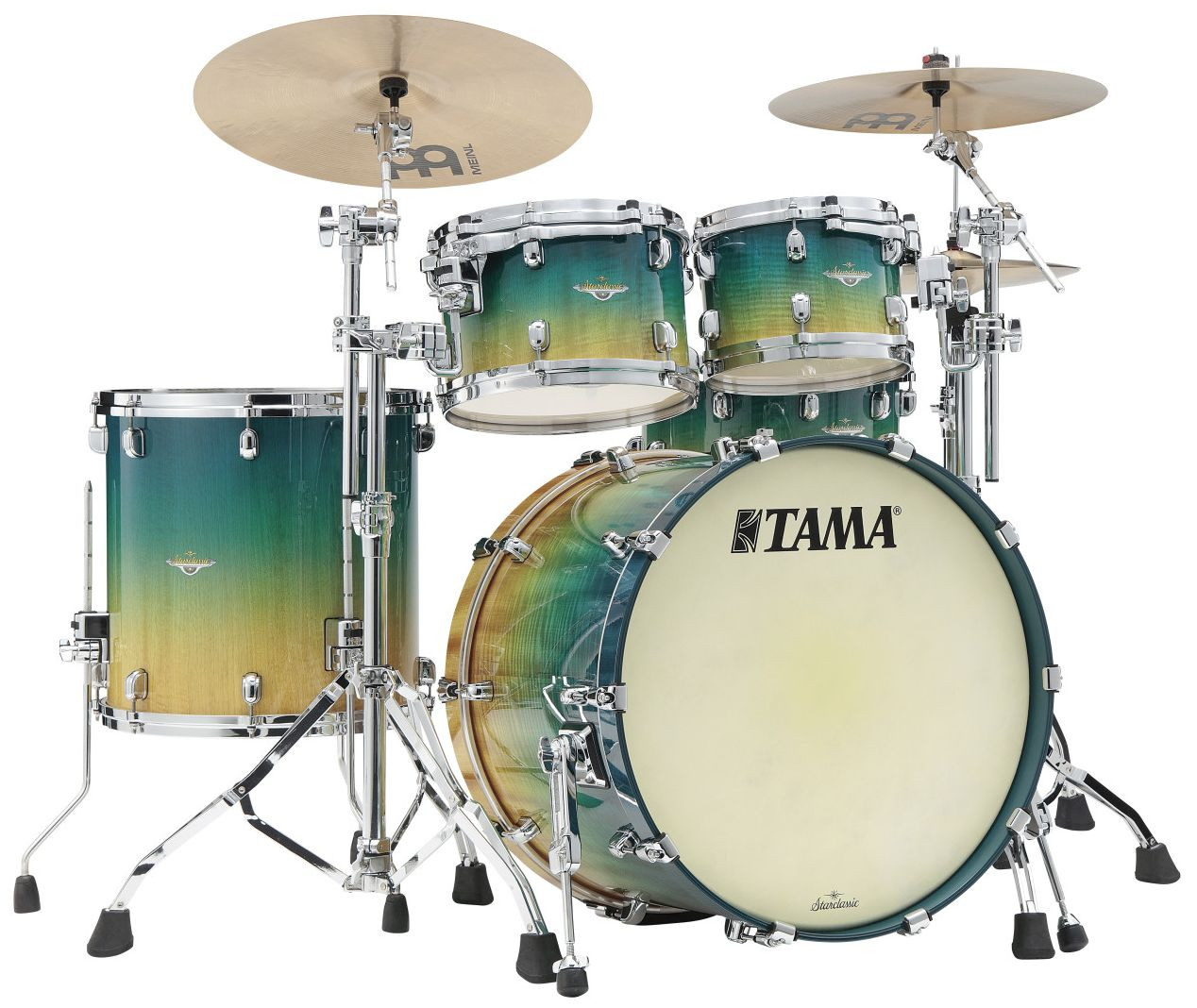 Hlavní obrázek 22“; 10“, 12“; 16“ TAMA ME42TZS-VMMF Starclassic Maple Exotic - Marine Shoreline Movingui Fade