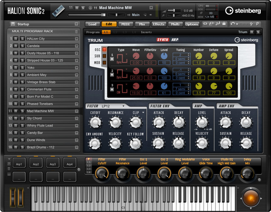 Galerijní obrázek č.1 Virtuální nástroje STEINBERG HALion Sonic 2 EDU