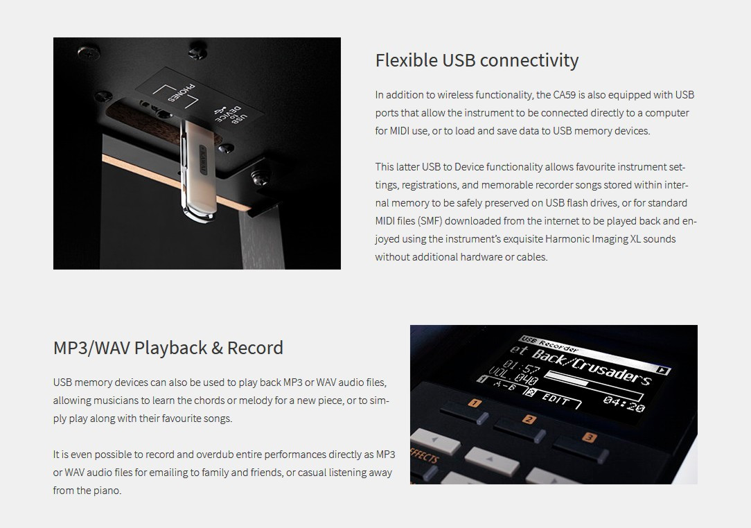 Galerijní obrázek č.3 Digitální piana KAWAI CA59B