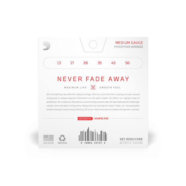 Galerijní obrázek č.1 Tvrdost .013 D'ADDARIO XSAPB1356-3 Pack