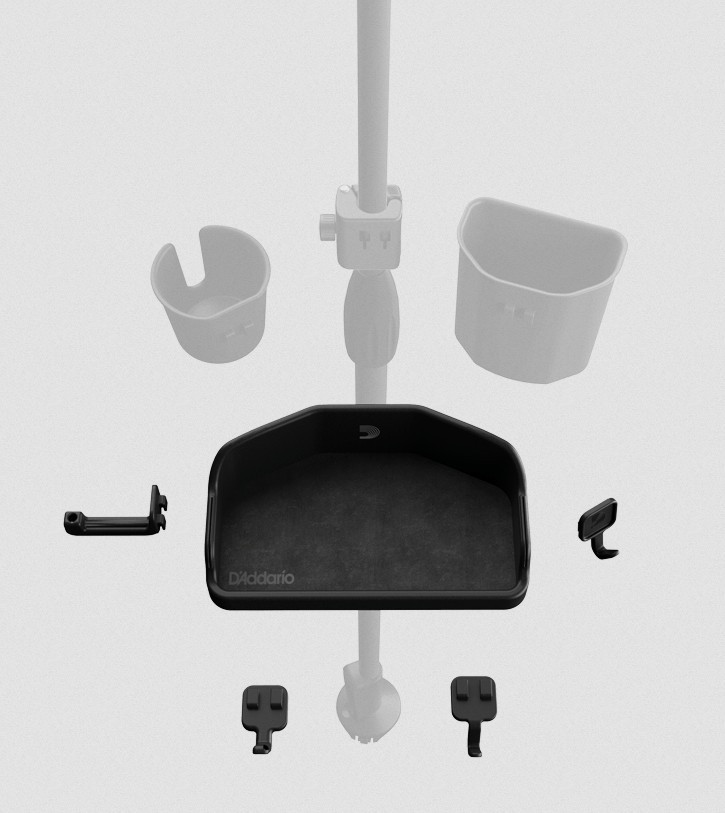 Galerijní obrázek č.3 Příslušenství a náhradní díly PLANET WAVES PW-MSAST-01 Mic Stand Accessory System - Gear Tray