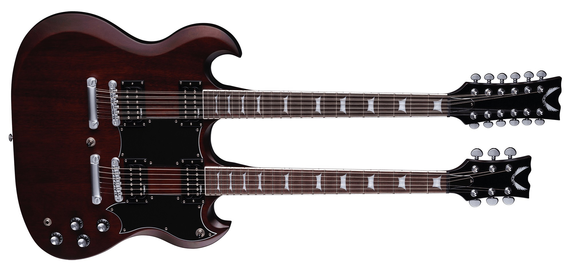 Hlavní obrázek Alternativní DEAN GUITARS Gran Sport Double Neck Worn Brown