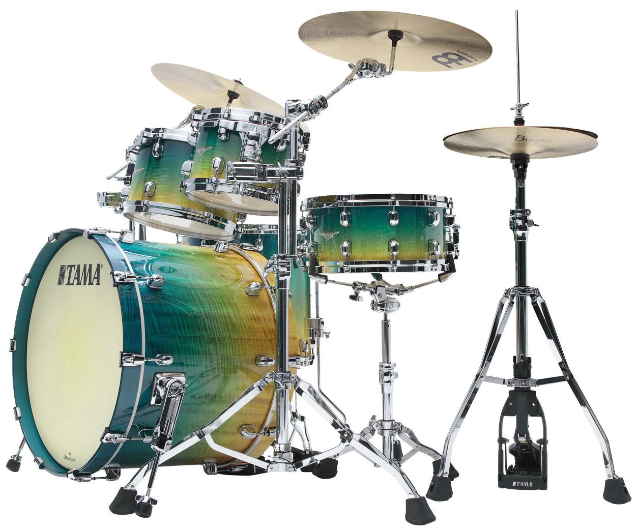 Galerijní obrázek č.1 22“; 10“, 12“; 16“ TAMA ME42TZS-VMMF Starclassic Maple Exotic - Marine Shoreline Movingui Fade