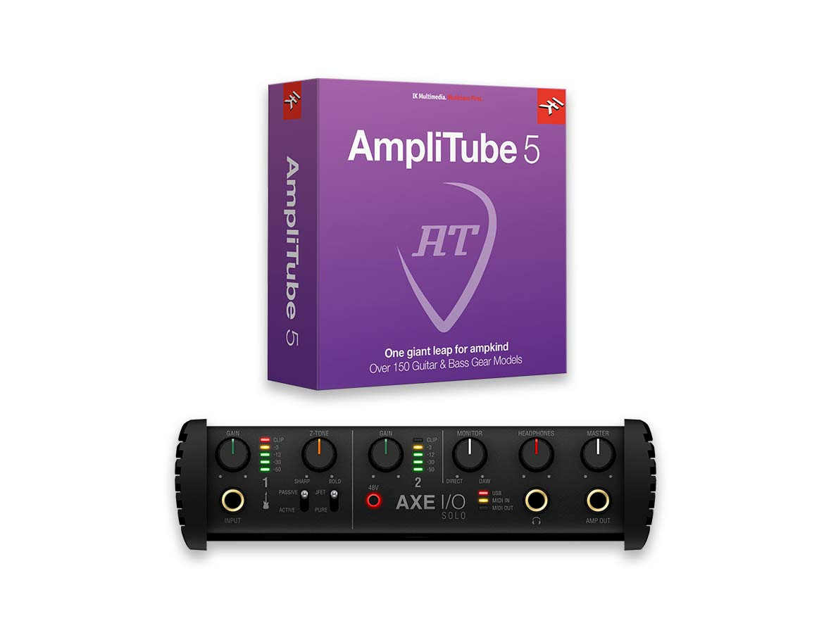 Hlavní obrázek USB zvukové karty IK MULTIMEDIA AXE I/O Solo + AmpliTube 5 + TONEX Bundle
