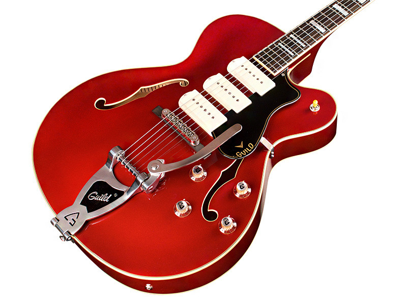 Galerijní obrázek č.3 Semiakustické a jazzové GUILD X-350 Stratford - Scarlet Red