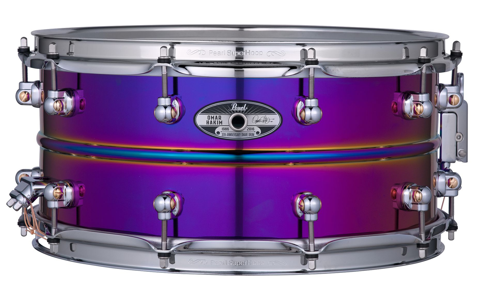 Hlavní obrázek Signature modely PEARL OHA1465/TN Omar Hakim 30th Anniversary Snare Drum Limited Edition - Titanium Nitride