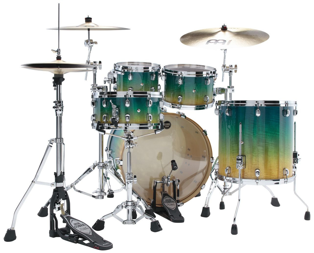 Galerijní obrázek č.2 22“; 10“, 12“; 16“ TAMA ME42TZS-VMMF Starclassic Maple Exotic - Marine Shoreline Movingui Fade