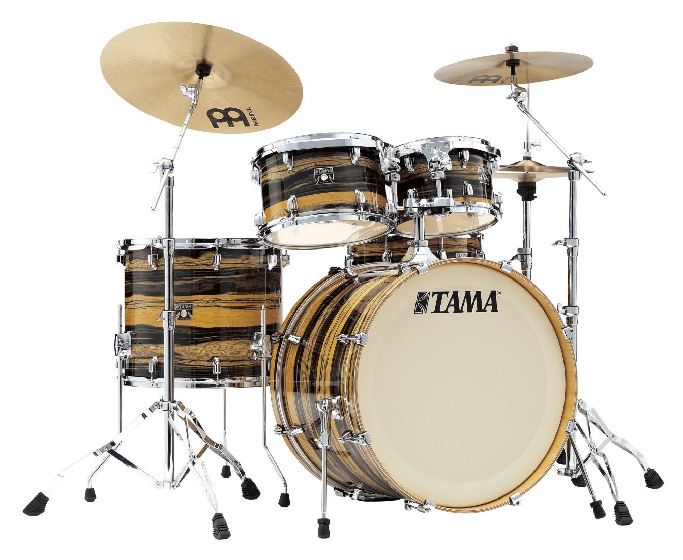 Hlavní obrázek 22“; 10“, 12“; 16“ TAMA CK52KR-NET Superstar Classic - Natural Ebony Tiger Wrap