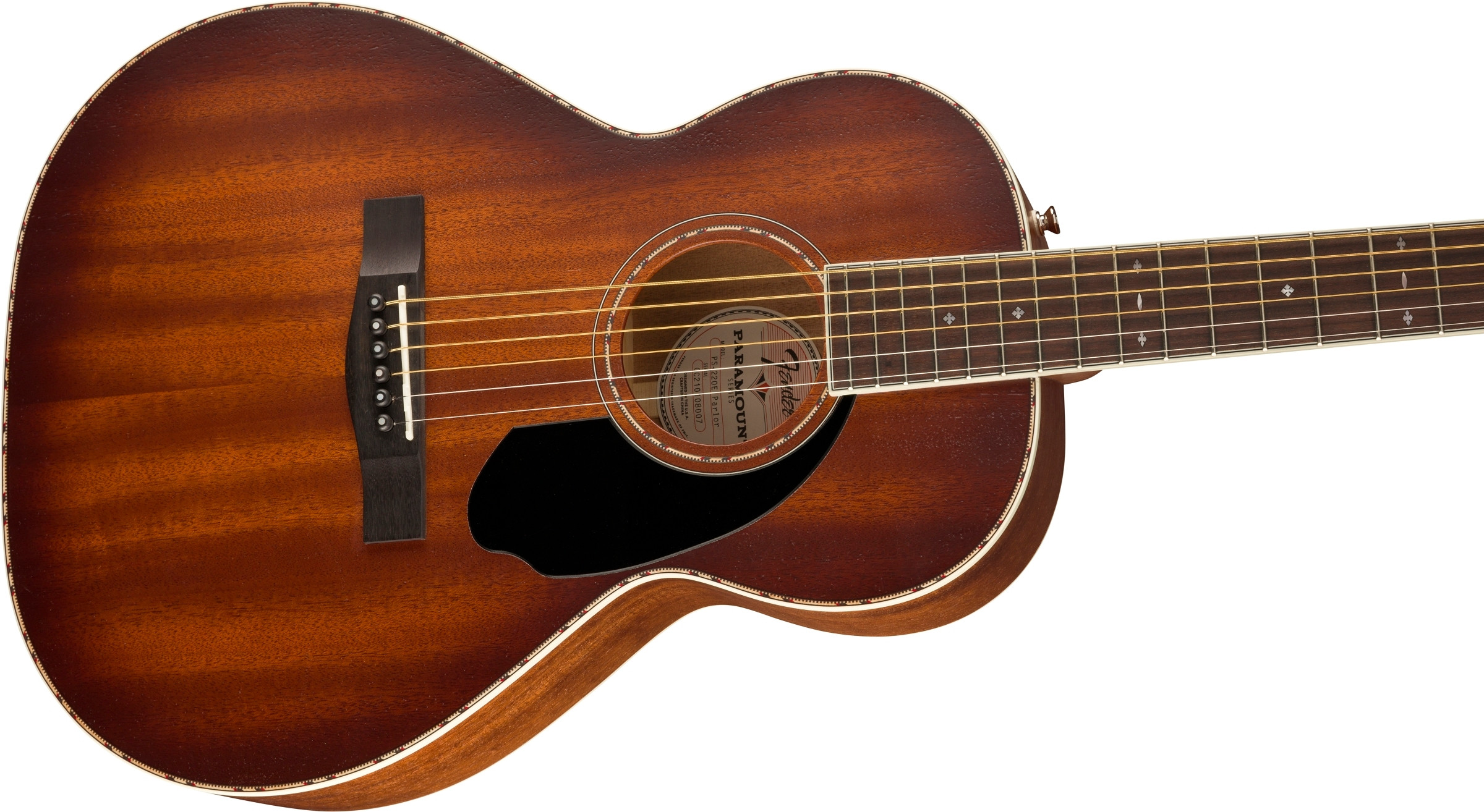 Galerijní obrázek č.3 Akustické kytary a ostatní FENDER PS-220E Parlor - Aged Cognac Burst C-Stock