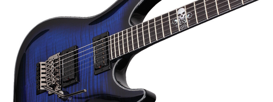 Galerijní obrázek č.2 Superstrat SCHECTER Blackjack SLS C-1 FR-Act, Ebony Fingerboard - See-Thru Blue Burst
