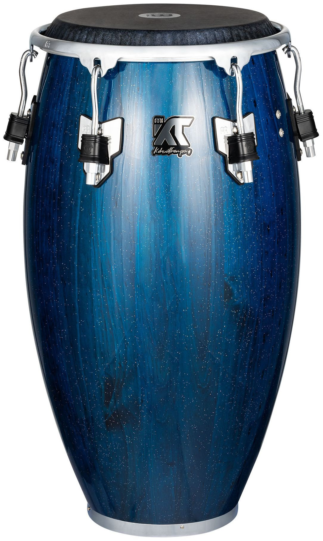 Hlavní obrázek Conga MEINL WKT1134BW Artist William Kachiro Thompson Conga 11 3/4” REMO Black Calfskin Skyndeep - Blue Wave