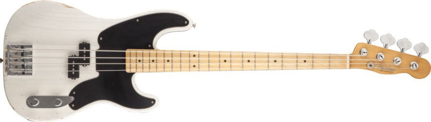 Hlavní obrázek PB modely FENDER Mike Dirnt Roadworn Precission Bass, Maple Fingerboard - White Blonde