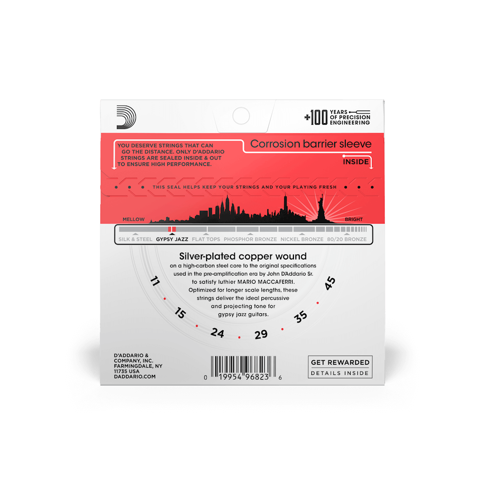 Galerijní obrázek č.1 Tvrdost .011 D'ADDARIO EJ84M