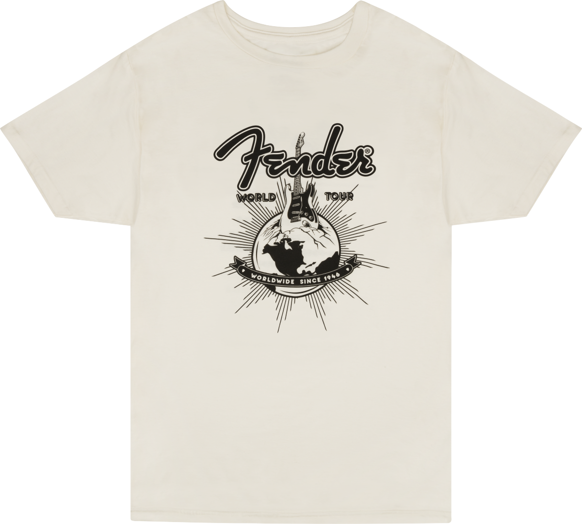 Hlavní obrázek Oblečení a dárkové předměty FENDER World Tour T-Shirt, Vintage White, XXL