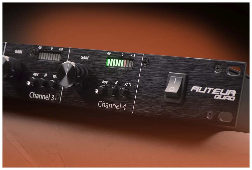 Galerijní obrázek č.4 Mikrofonní a linkové předzesilovače BLACK LION AUDIO Auteur Quad