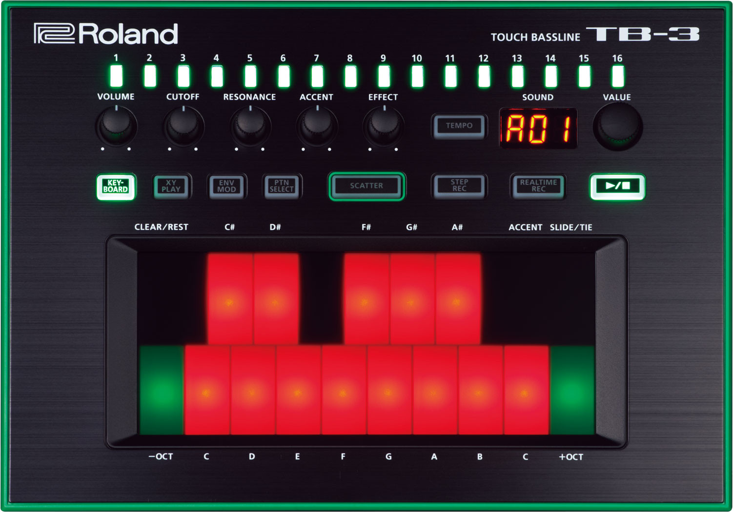 Hlavní obrázek Syntezátory, varhany, virtuální nástroje ROLAND TB-3 AIRA System