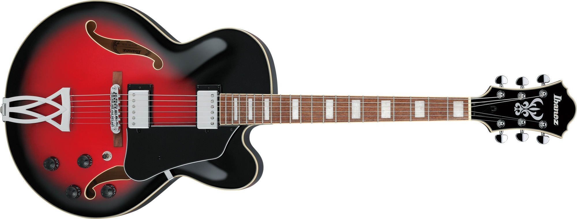 Hlavní obrázek Semiakustické a jazzové IBANEZ AF75-TRS - Transparent Red Burst