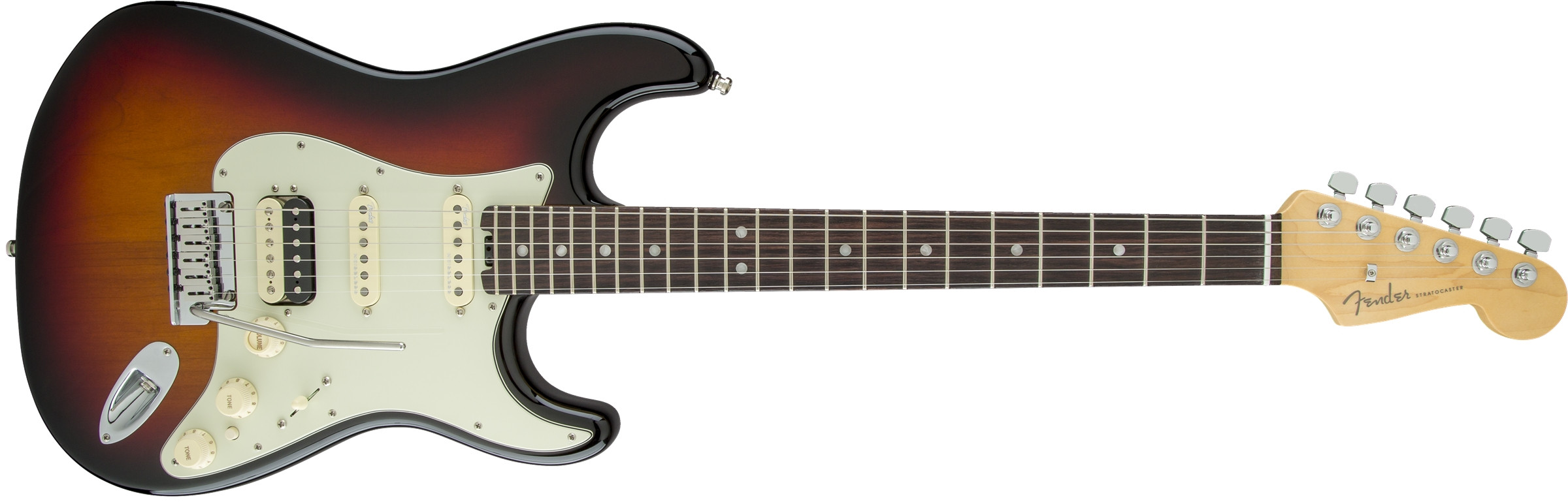 Hlavní obrázek ST - modely FENDER American Elite Stratocaster HSS Shawbucker 3-Color Sunburst Ebony