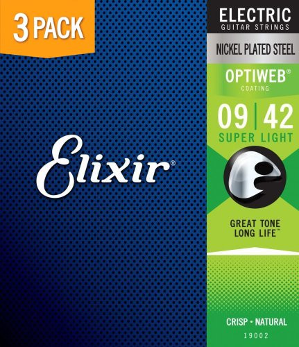 Hlavní obrázek Tvrdost .009 ELIXIR 16550 Optiweb Super Light (9-42) 3-pack